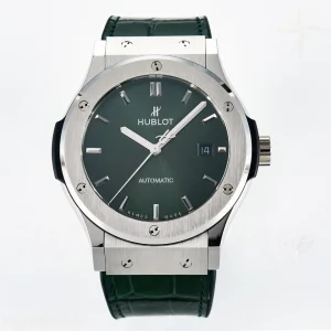 Hublot Classic Fusion Bang 42mm HBF Green Dial on Green Leather Strap A2892