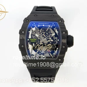 Richard Mille RM035-02 NTPT ZF Skeleton Dial on Black Rubber Strap RMAL1 V7