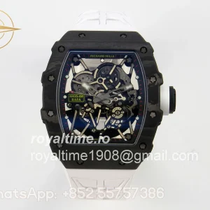 Richard Mille RM035-02 NTPT ZF Skeleton Dial on White Rubber Strap RMAL1 V7