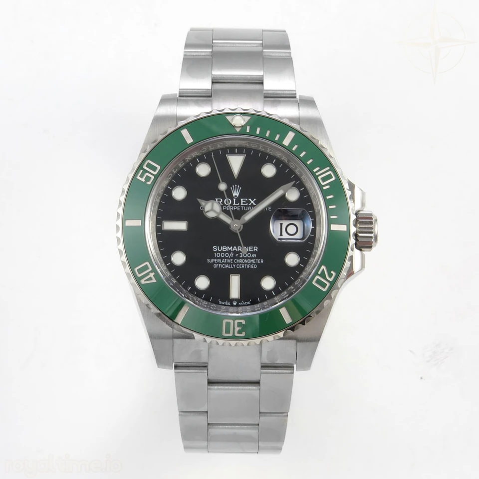 Rolex Submariner 41mm 126610 LV Kermit SCF 904L SS Case and Bracelet DD3235
