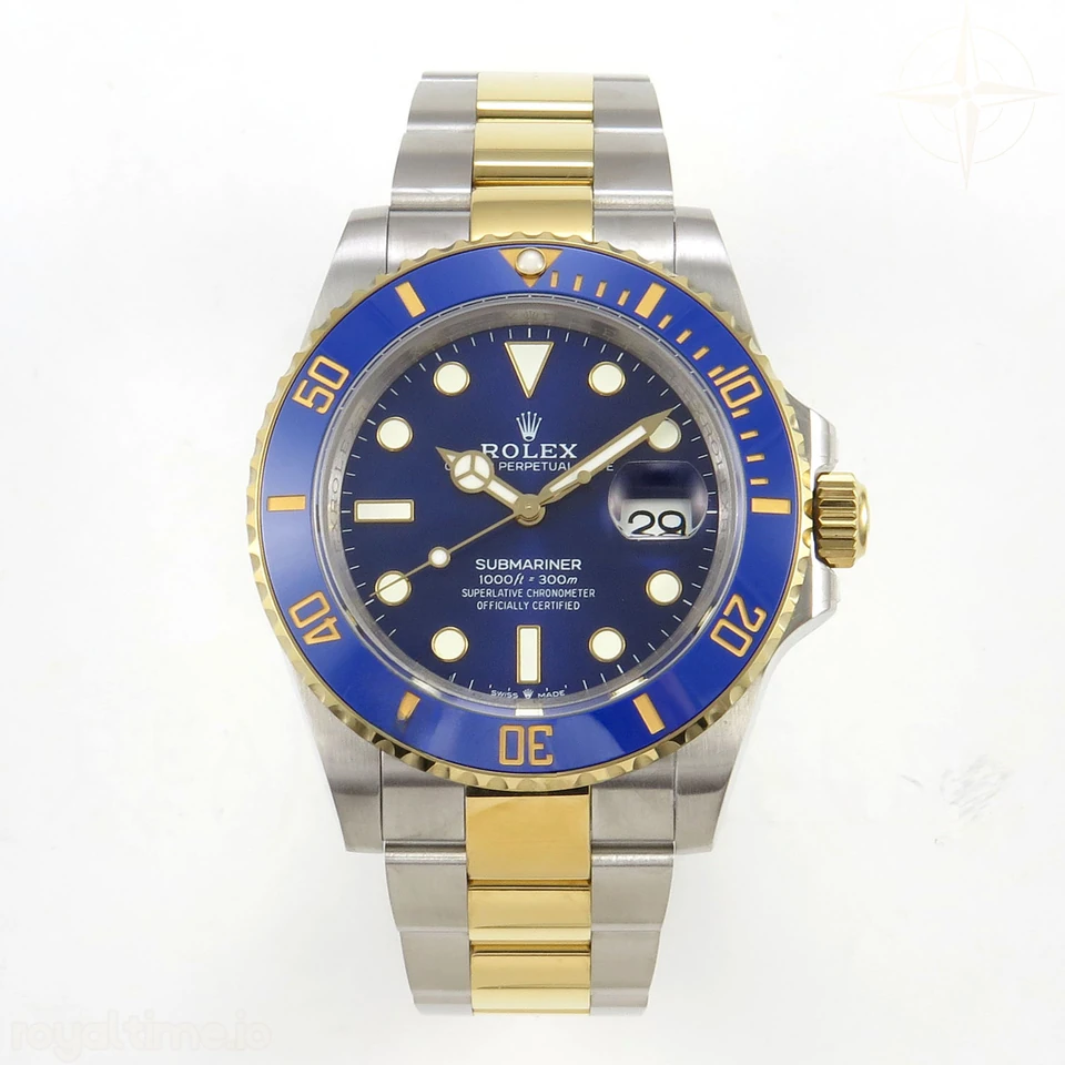 Rolex Submariner 41mm 126613 LB QF Blue Dial on SS/YG Bracelet QF3235