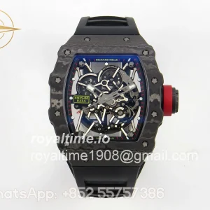 Richard Mille RM035-02 VAF on Black Rubber Strap RMAL1 NON Free Sprung with MOD Case