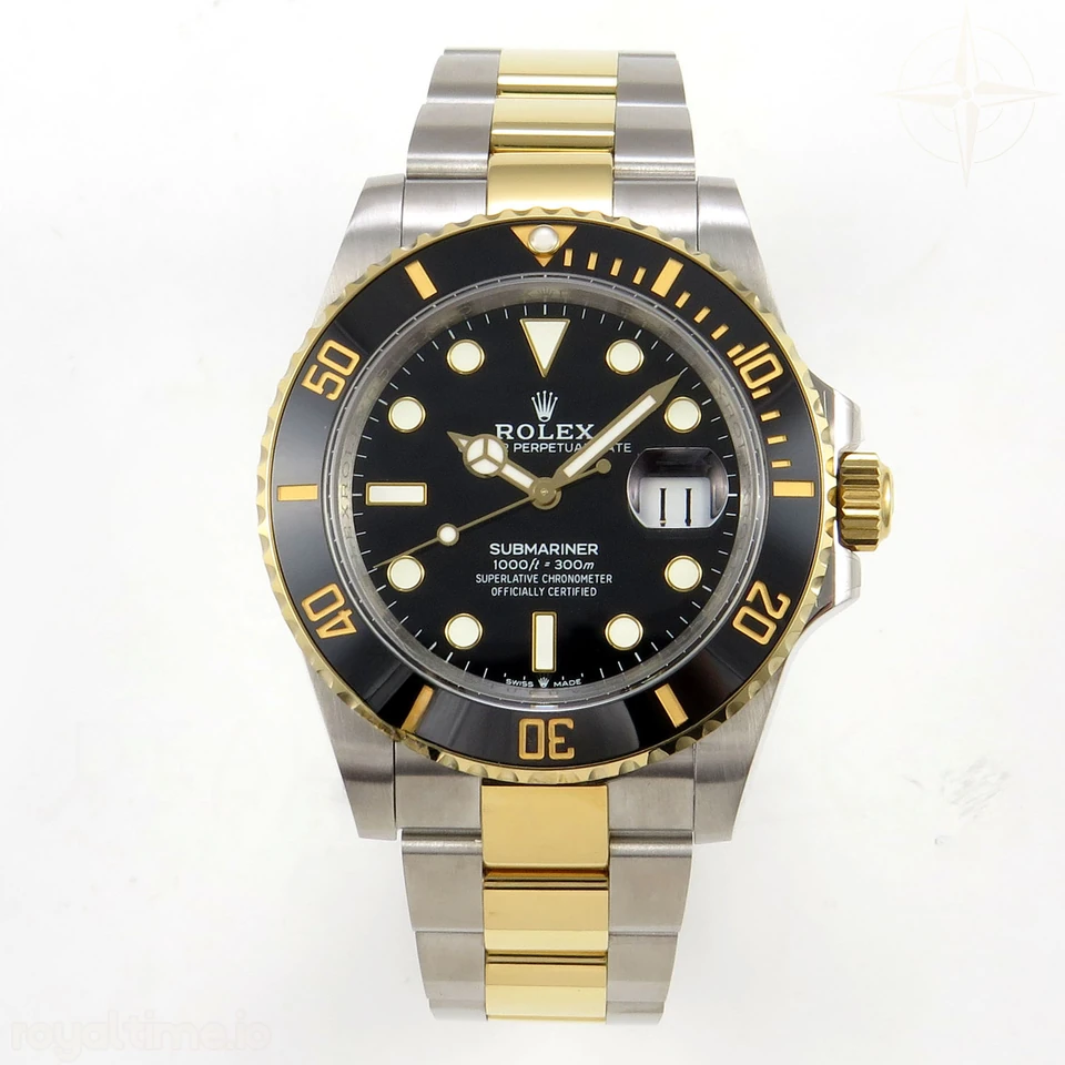 Rolex Submariner 41mm 126613 LN QF Black Dial on SS/YG Bracelet QF3235