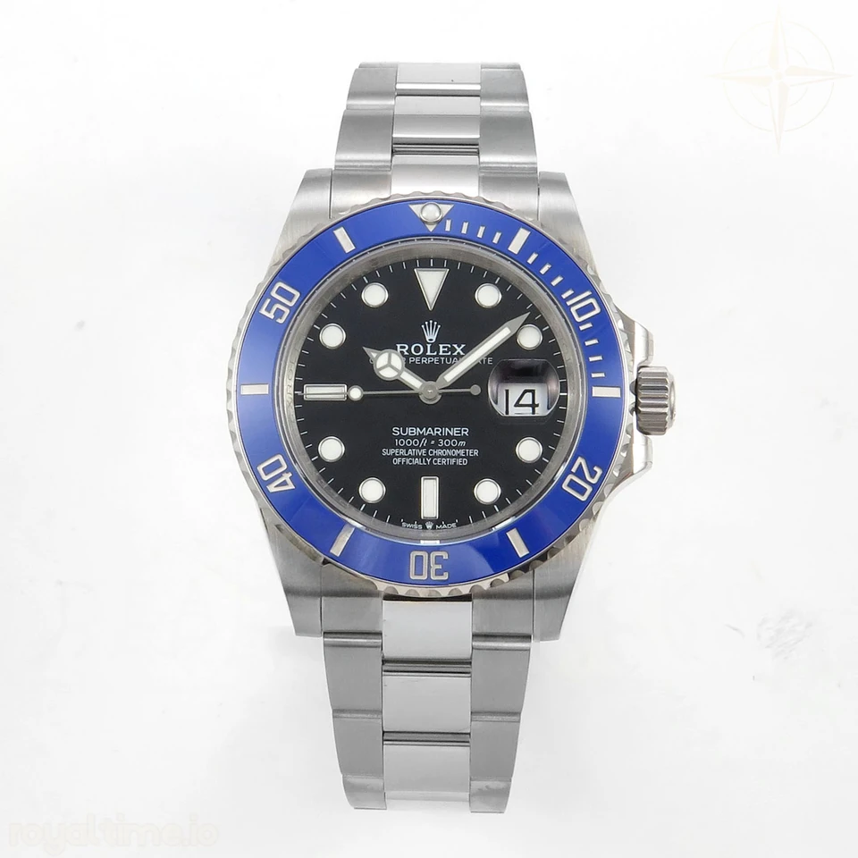Rolex Submariner 41mm 126619 LB QF Blue Ceramic Black Dial on SS Bracelet QF3235
