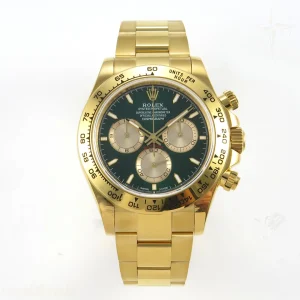2025 Daytona 126508 QF Green/YG Dial on YG Bracelet QF4131 V6 (Gain Weight)