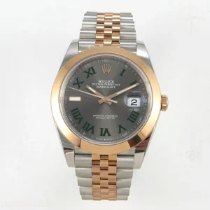 DateJust 126301 904L SS/RG VSF Gray Dial Roman Markers On Jubilee Bracelet VS3235