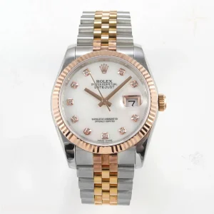 DateJust 31mm 904L SS/RG GMF White Dial On 904L SS/RG Jubilee Bracelet A2824
