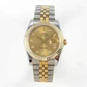 DateJust 31mm 904L SS/YG GMF YG Dial On 904L SS/YG Jubilee Bracelet A2824