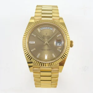 Day Date 40 YG 228238 ARF YG Crystal Dial on President Bracelet VR3255 V2 (Gain Weight)