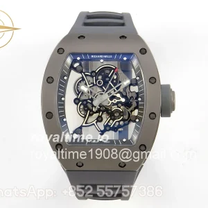 Richard Mille AVF RM055 Gray Cemira on Gray Rubber Strap Vaucher RMUL2 Free Sprung (Mod)