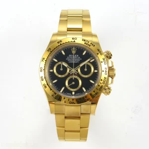 Daytona 126508 THBF Black Dial on YG Bracelet SH4131 (Weighted)