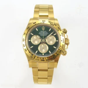 Daytona 126508 THBF Green/YG Dial on YG Bracelet SH4131 (Weighted)