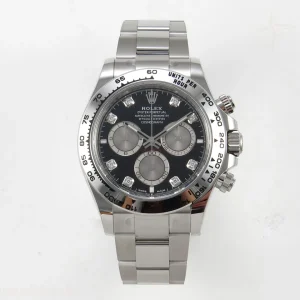 Daytona 126509 SS ARF Black/Silver Diamonds Dial on Oysterflex Strap SH4131