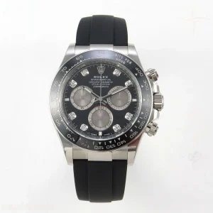 Daytona 126519 SS ARF Black/Silver Diamonds Dial on Oysterflex Strap SH4131