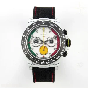 Daytona DIW Porsche 911 S/T White Carbon SONIC White Dial on Black Nylon Strap SA4130