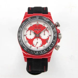 Daytona DIW Red Carbon DIWF Red/White Dial on Black Nylon Strap DD4801