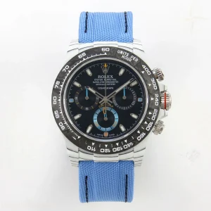 Daytona DIW White Carbon N6F Black Dial on Blue Nylon Strap SA4130