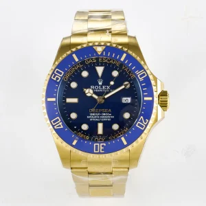 Deep Sea Dweller 136668LB 904L Steel EWEF Blue Dial on YG Bracelet VR3235