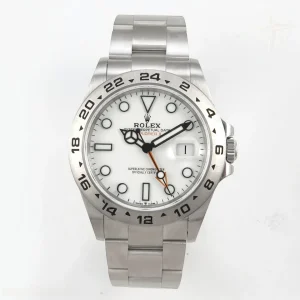 Explorer II 42mm 226570 Black 904L SS QF White Dial on Bracelet SH3285 CHS
