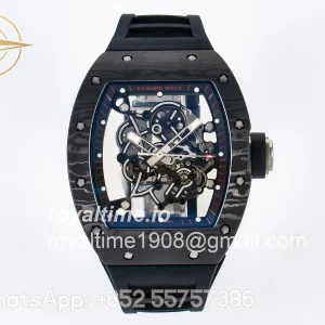 Richard Mille RM055 NTPT UOKF Black Inner Bezel Black Crown on Black Rubber Strap RMUL2
