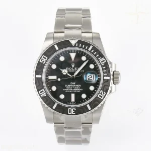 Submariner DIW Sandblasted VSF Black Carbon Dial on SS Bracelet VS3135