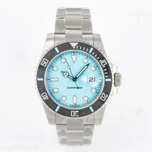 Submariner DIW Sandblasted VSF Tiffany Blue Dial on SS Bracelet VS3135