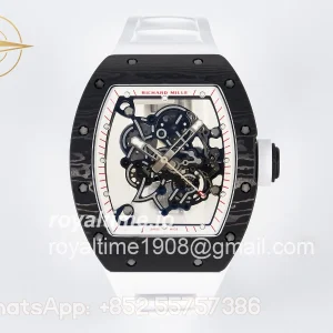 Richard Mille RM055 Ti/NTPT UOKF White/Red Inner Bezel White Crown on White Rubber Strap RMUL2