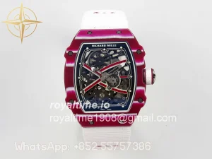 Richard Mille Umi Maker’s RM67-02 Red NTPT Mutaz Red Skeleton Dial on Nylon strap CRMA7 V2