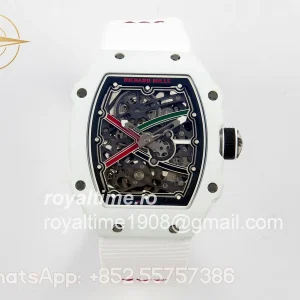 Richard Mille Umi Maker’s RM67-02 White NTPT Brazil Black/Green/Red Skeleton Dial on Nylon strap CRMA7 V2