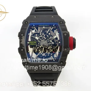 Richard Mille VAF Custom Made RM035-02 with Free Sprung Titanium Vaucher RMAL1 (Black NTPT Black)