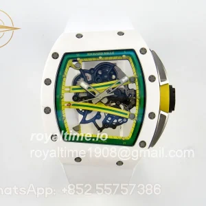 Richard Mille ZGF Custom Made RM061 White Ceramic with Free Sprung Titanium RMUL2
