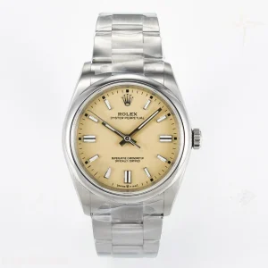2025 Oyster Perpetual 126000 36mm KRF 904L Steel Pistachio Beige Dial A2824