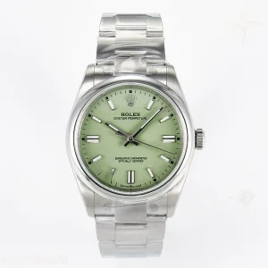 2025 Oyster Perpetual 126000 36mm KRF 904L Steel Pistachio Green Dial A2824