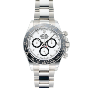 Daytona 126500 UFO 904L Steel White Dial on SS Bracelet UF4131 (Free Sprung)