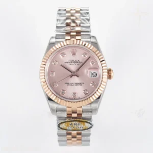 DateJust 31 278271 ARF 904L Steel RG Diamonds Dial on SS/RG Jubilee Bracelet ETA 2688