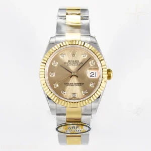DateJust 31 278273 ARF 904L Steel YG Diamonds Dial on SS/YG Oyster Bracelet ETA 2688