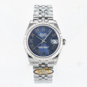 DateJust 31 278274 ARF 904L Steel Blue Roman Dial on SS Jubilee Bracelet ETA 2688