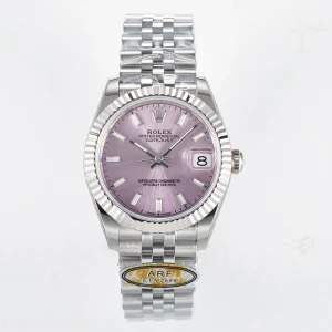DateJust 31 278274 ARF 904L Steel Pink Dial Stick Marker on SS Jubilee Bracelet ETA 2688