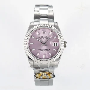 DateJust 31 278274 ARF 904L Steel Pink Dial Stick Marker on SS Oyster Bracelet ETA 2688