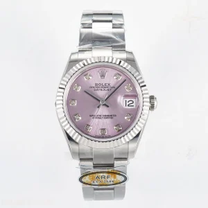DateJust 31 278274 ARF 904L Steel Pink Diamonds Dial on SS Oyster Bracelet ETA 2688