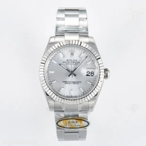 DateJust 31 278274 ARF 904L Steel Silver Dial Stick Marker on SS Oyster Bracelet ETA 2688