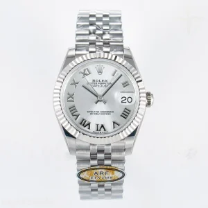 DateJust 31 278274 ARF 904L Steel Silver Roman Diamonds Dial on SS Jubilee Bracelet ETA 2688