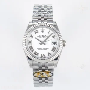 DateJust 31 278274 ARF 904L Steel White Roman Dial on SS Jubilee Bracelet ETA 2688