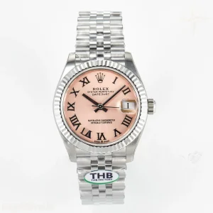 DateJust 31 278274 SS THBF 904L Steel RG Roman Diamonds Dial on Jubilee Bracelet HZ Cal.2236