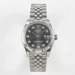 DateJust 31 278274 THBF 904L Steel Gray Diamond Dial on SS Jubilee Bracelet HZ Cal.2236