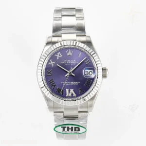 DateJust 31 278274 THBF 904L Steel Purple Dial on SS Oyster Bracelet HZ Cal.2236