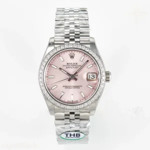 DateJust 31 278274 THBF 904L Steel RG Dial Stick Marker on SS Jubilee Bracelet HZ Cal.2236