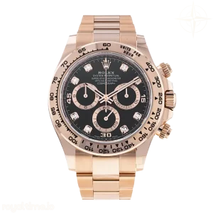 Cosmograph Daytona 116505 VF 904L Stainless Steel Diamond Dial on Rose Gold Bracelet DD4130