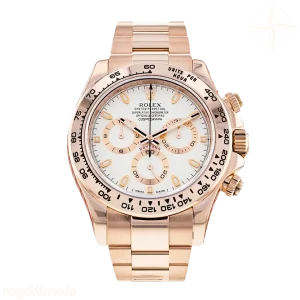 Cosmograph Daytona 116505 VF 904L Stainless Steel White Dial on Rose Gold Bracelet DD4130