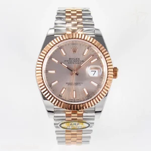 DateJust 41 126331 ARF 904L Steel RG Dial on SS/RG Jubilee Bracelet SH3235(Gain Weight)